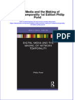 Digital Media and The Making of Network Temporality 1St Edition Philip Pond Online Ebook Texxtbook Full Chapter PDF