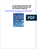 PDF Accounting Information Systems The Processes and Controls Turner 2Nd Edition Solutions Manual Online Ebook Full Chapter