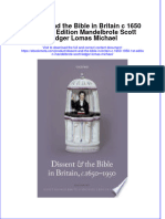 Download Dissent And The Bible In Britain C 1650 1950 1St Edition Mandelbrote Scott Ledger Lomas Michael online ebook  texxtbook full chapter pdf 