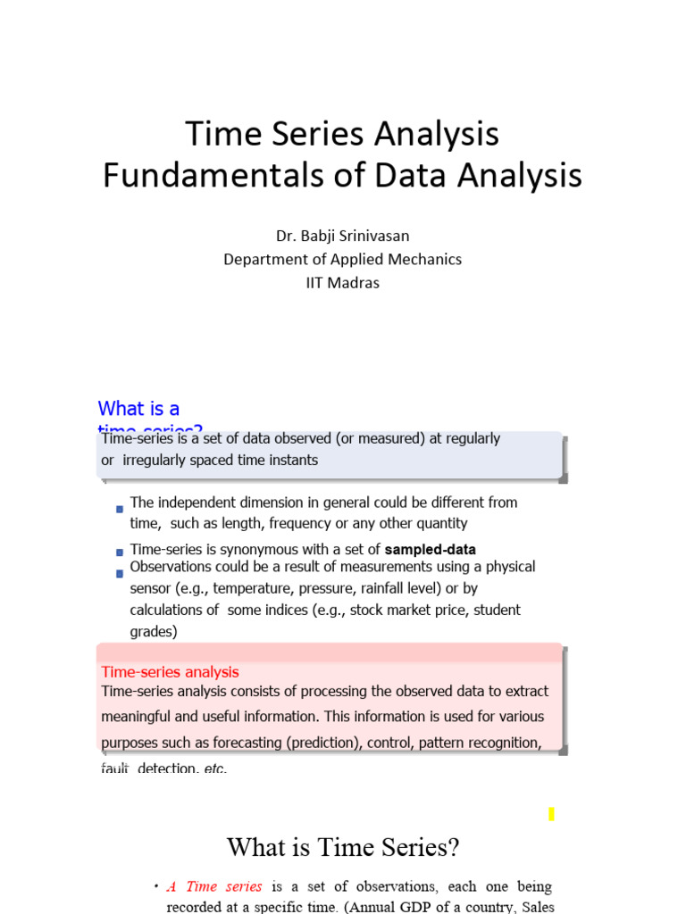 Time Series Analysis | Download Free PDF | Time Series | Discrete Time ...