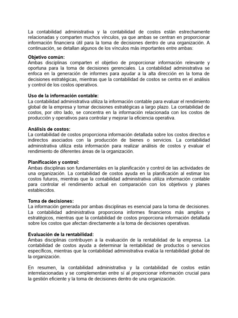 Contabilidad: Gestión y Costos | PDF | Contabilidad | Contabilidad de ...