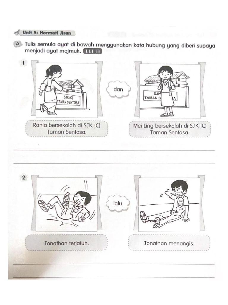 BM Tahun 2 Unit 5 Latihan 2 | PDF
