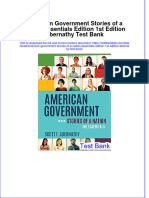 Download pdf American Government Stories Of A Nation Essentials Edition 1St Edition Abernathy Test Bank online ebook full chapter 