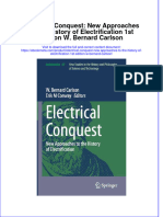 Electrical Conquest New Approaches To The History of Electrification 1St Edition W Bernard Carlson Online Ebook Texxtbook Full Chapter PDF