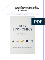 Download Dog Economics Perspectives On Our Canine Relationships 1St Edition David L Weimer online ebook  texxtbook full chapter pdf 