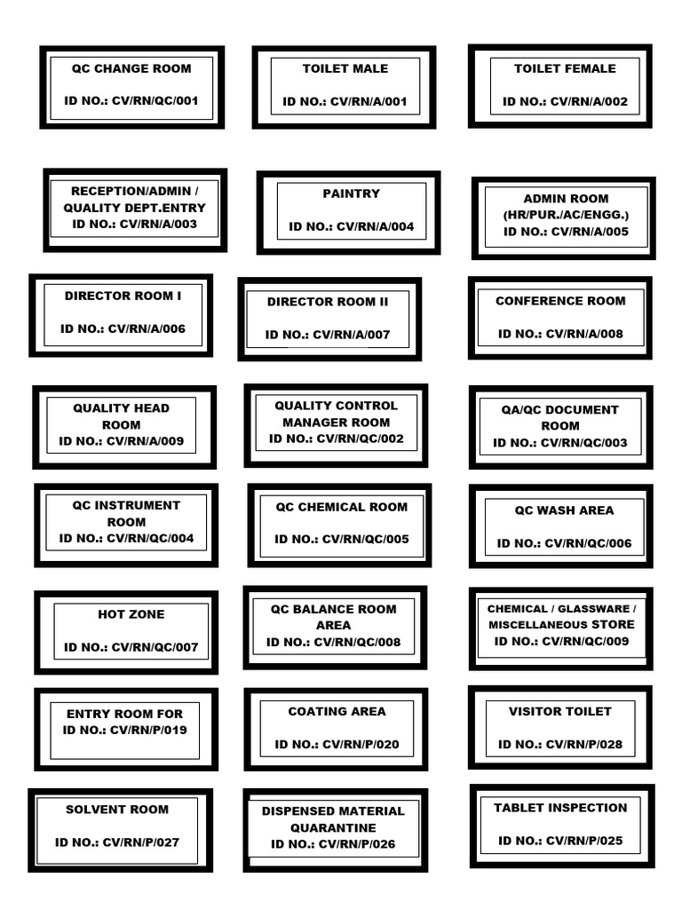 Label Room No. Page 2 | PDF | Business | Home & Garden