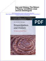 Download Emancipation And History The Return Of Social Theory 1St Edition Jose Mauricio Domingues online ebook  texxtbook full chapter pdf 