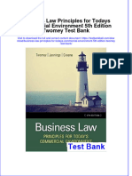 PDF Business Law Principles For Todays Commercial Environment 5Th Edition Twomey Test Bank Online Ebook Full Chapter