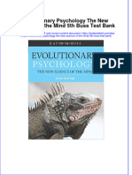 PDF Evolutionary Psychology The New Science of The Mind 5Th Buss Test Bank Online Ebook Full Chapter