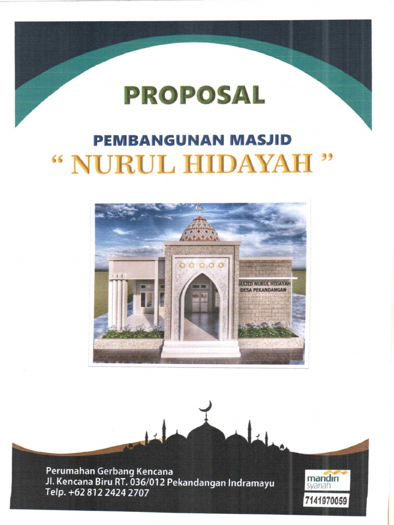 Proposal Pembangunan Masjid | PDF