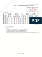Dimension Inspection Sheet of 721Z3394-1 - REV B - SN - 6179