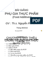 Bài Giảng Phụ Gia Thực Phẩm (Food Additives) - ThS. Nguyễn Phú Đức - 1089450