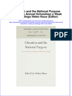 Education and The National Purpose Forty Ninth Annual Schoolmen S Week Proceedings Helen Huus Editor Online Ebook Texxtbook Full Chapter PDF