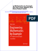 Download Engineering Mathematics By Example Vol I Algebra And Linear Algebra 2Nd Edition Robert Sobot online ebook  texxtbook full chapter pdf 