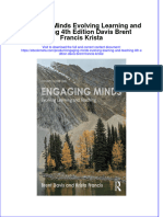 Download Engaging Minds Evolving Learning And Teaching 4Th Edition Davis Brent Francis Krista online ebook  texxtbook full chapter pdf 