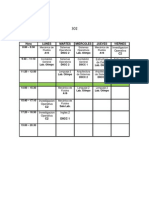 Horario Espeicialidad Clases Segundo Semestre 2011