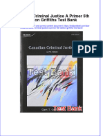 PDF Canadian Criminal Justice A Primer 5Th Edition Griffiths Test Bank Online Ebook Full Chapter