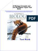 PDF Campbell Biology Concepts and Connections 9Th Edition Taylor Test Bank Online Ebook Full Chapter