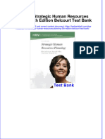Download pdf Cdn Ed Strategic Human Resources Planning 5Th Edition Belcourt Test Bank online ebook full chapter 