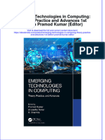 Ebook Emerging Technologies in Computing Theory Practice and Advances 1St Edition Pramod Kumar Editor Online PDF All Chapter