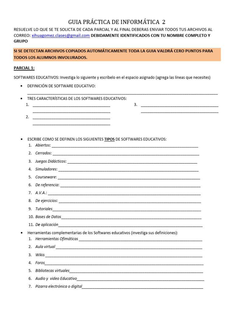 Guia Práctica De Informática 2 Pdf Software Ingeniería Informática