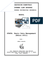 MODUL STATA - Data Management (2011)