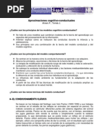 1 Aproximaciones Cognitivo Conductuales Lec1