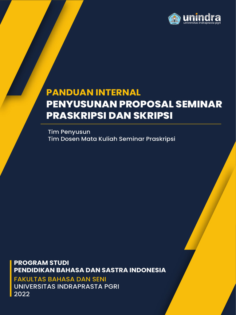 Panduan Penyusunan Proposal Skripsi | PDF