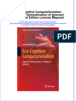Eco Cognitive Computationalism Cognitive Domestication of Ignorant Entities 1St Edition Lorenzo Magnani Online Ebook Texxtbook Full Chapter PDF