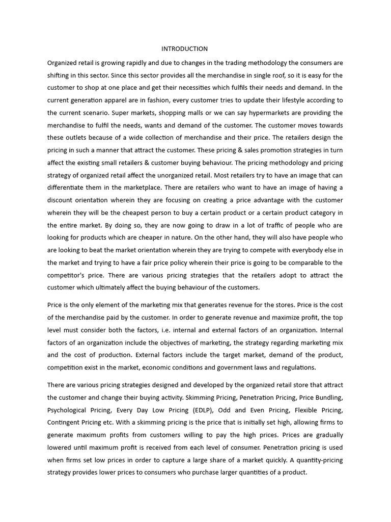 Retail Pricing Strategies Impacting Consumers | PDF | Cost Of Living ...