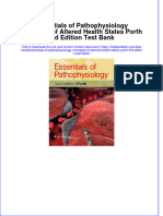 Download pdf Essentials Of Pathophysiology Concepts Of Altered Health States Porth 3Rd Edition Test Bank online ebook full chapter 