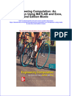 Ebook Engineering Computation An Introduction Using Matlab and Exce 2Nd Edition Musto Online PDF All Chapter