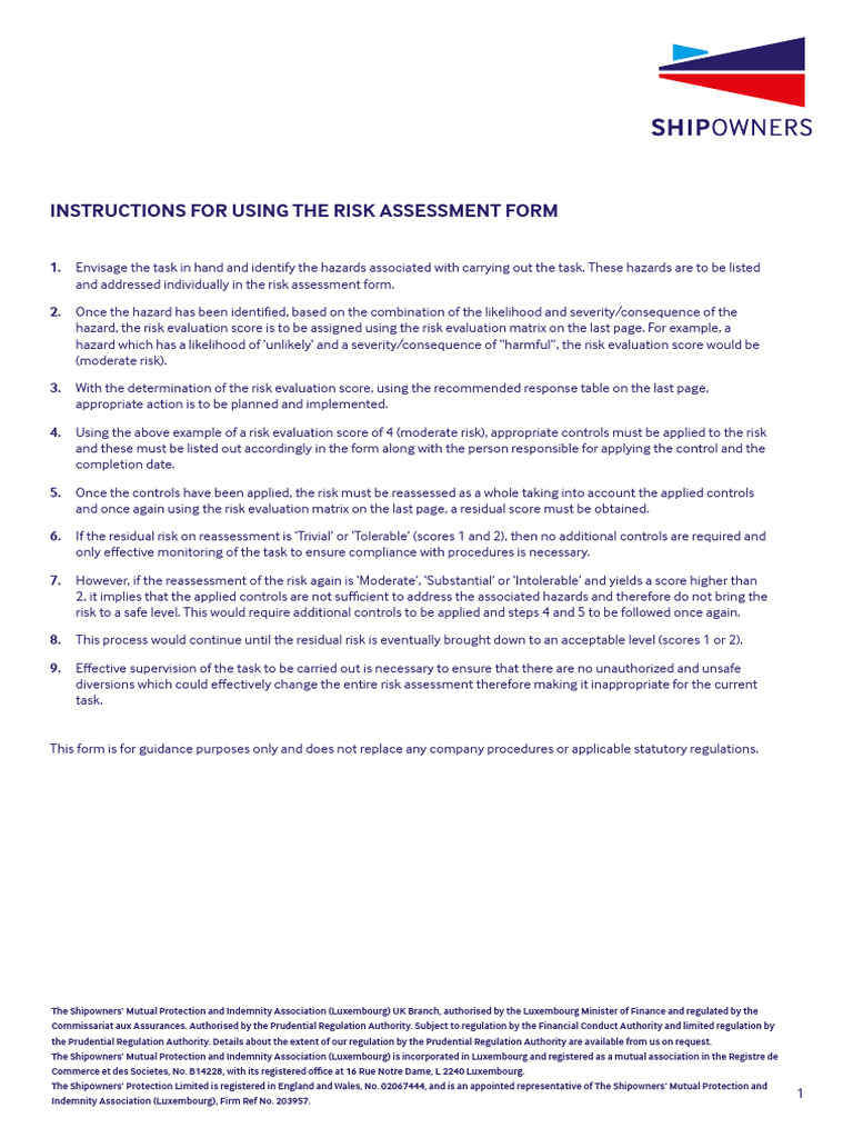 Tug-Barge-Towing-Operations-Risk-Assessment Sheet | PDF | Risk | Risk ...