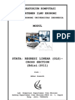 MODUL STATA - Ordinary Least Square (OLS) (2011)