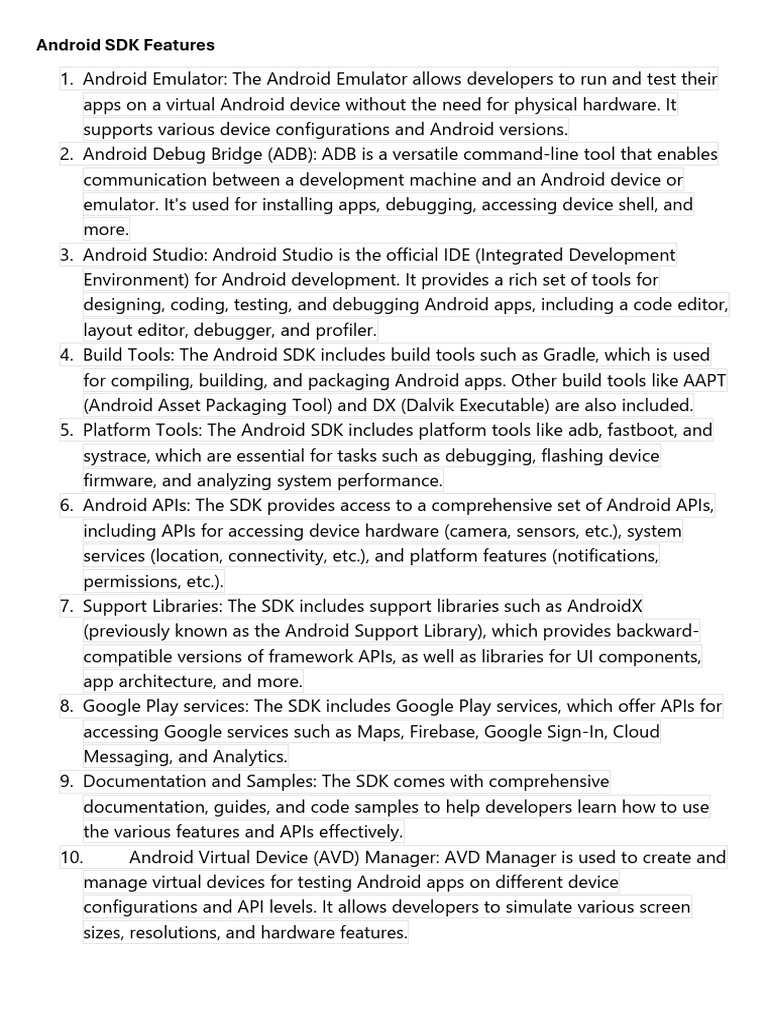 Mobile Application Development Notes BCA VI SEM | PDF | Android ...