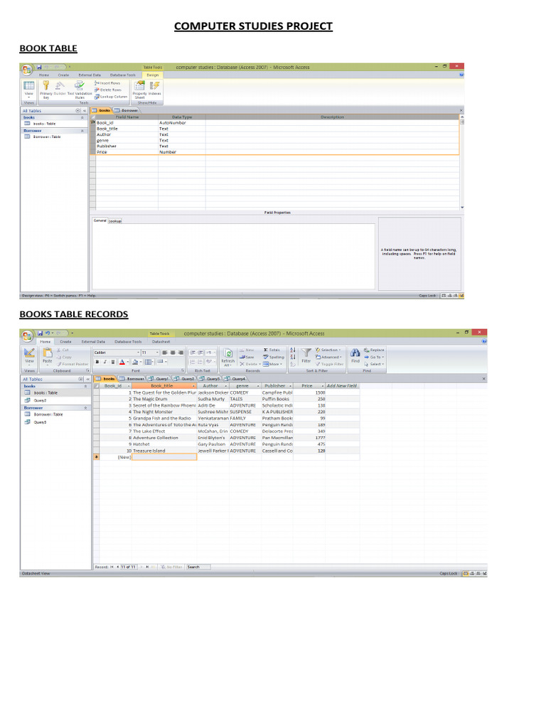 SQL Queries for Book and Borrower Data | PDF