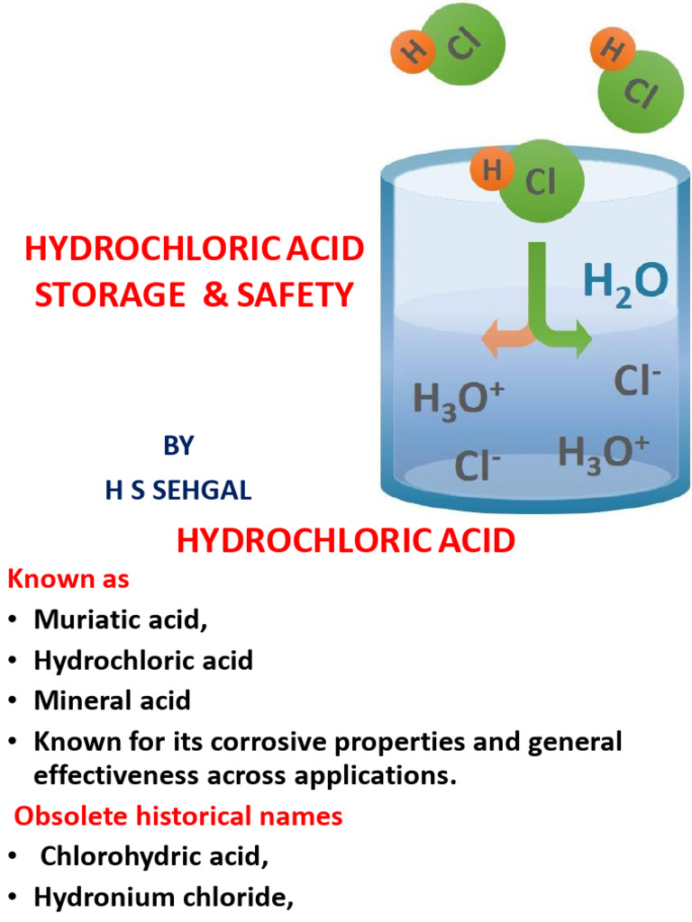 HCL Storage and Handling | PDF | Hydrochloric Acid | Sodium Hydroxide