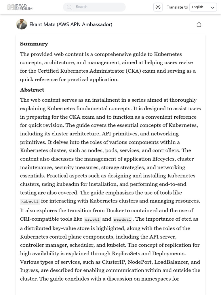 Kubernetes CKA Exam Study Guide | PDF | Computing | Computer Science