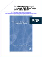 Ebook Examining and Mitigating Sexual Misconduct in Sport 1St Edition Tanya Prewitt White Editor Online PDF All Chapter