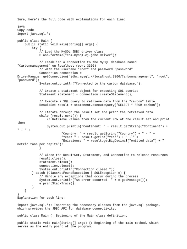 Sure here s the full code with exp pdf sql data management