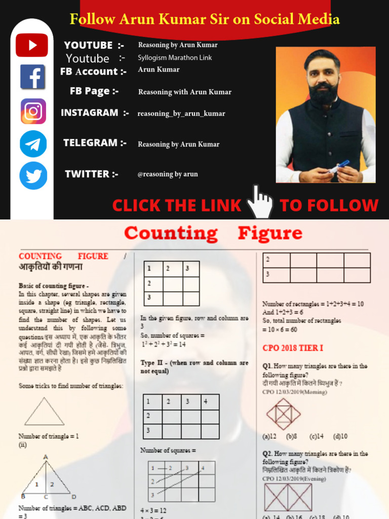 Counting Of Figures Previous Year Questions Ssc All Exams Download