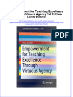 Empowerment For Teaching Excellence Through Virtuous Agency 1St Edition Lotter Hennie Online Ebook Texxtbook Full Chapter PDF