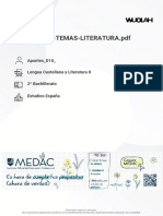 Resumenes-Temas-Literatura - PDF: Apuntes - D10 - Lengua Castellana y Literatura II 2º Bachillerato Estudios España