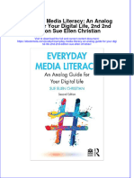 Everyday Media Literacy An Analog Guide For Your Digital Life 2Nd 2Nd Edition Sue Ellen Christian Online Ebook Texxtbook Full Chapter PDF