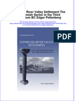 Euphrates River Valley Settlement The Carchemish Sector in The Third Millennium BC Edgar Peltenberg Online Ebook Texxtbook Full Chapter PDF