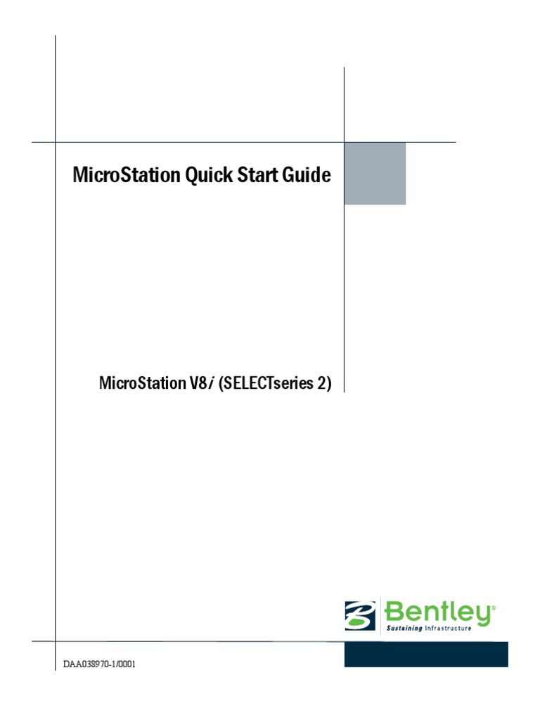 Micro Station V8 I Quick Start Guide | PDF