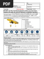 Overhead Crane Safety Guideline & Procedure | PDF | Crane (Machine ...