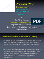 Multi-Vibrator (MV), Lecture - 2, TDC Part - I, Paper - II, (Group - B), Chapter - 3, by - Dr. Niraj Kumar