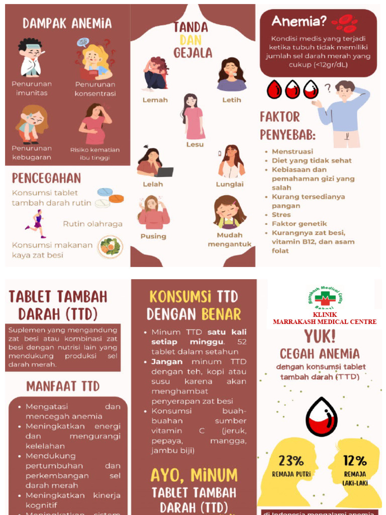 LEAFLET ANEMIA REMAJA BD.MUSTIKA | PDF
