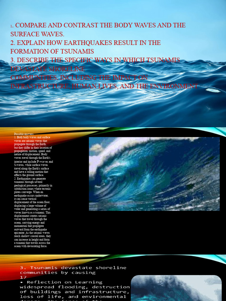 4th Quarter Wk 3 Day 4 PDF Tsunami Earthquakes